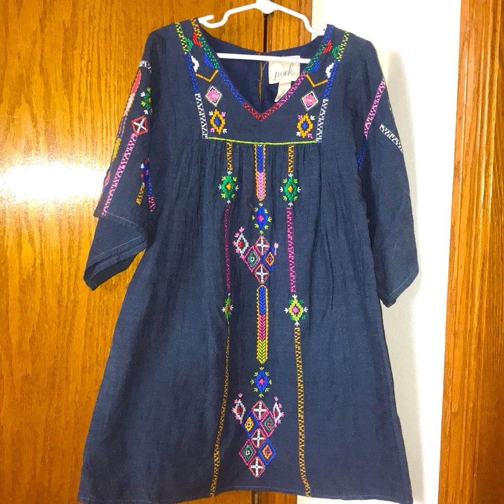 Girls embroidered dress